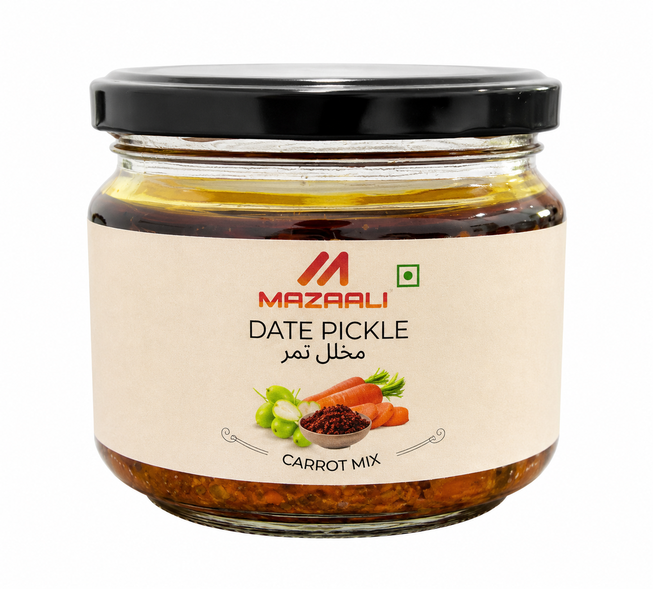 Mazaali Carrot Mix Date Pickle – 250g