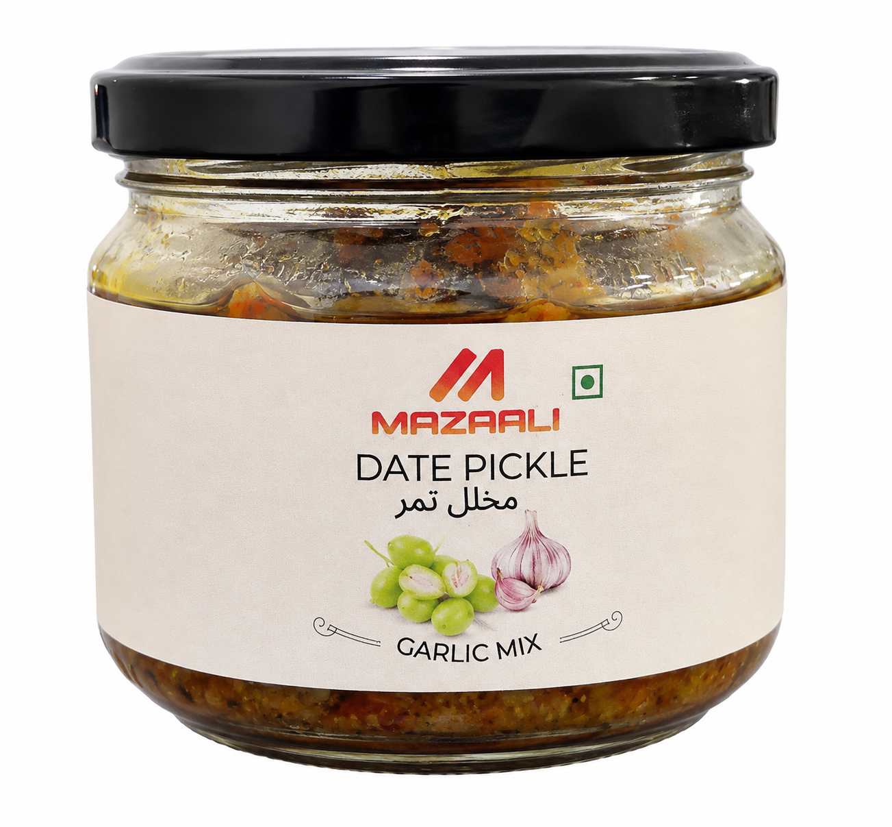 Mazaali Garlic Mix Date Pickle – 250g
