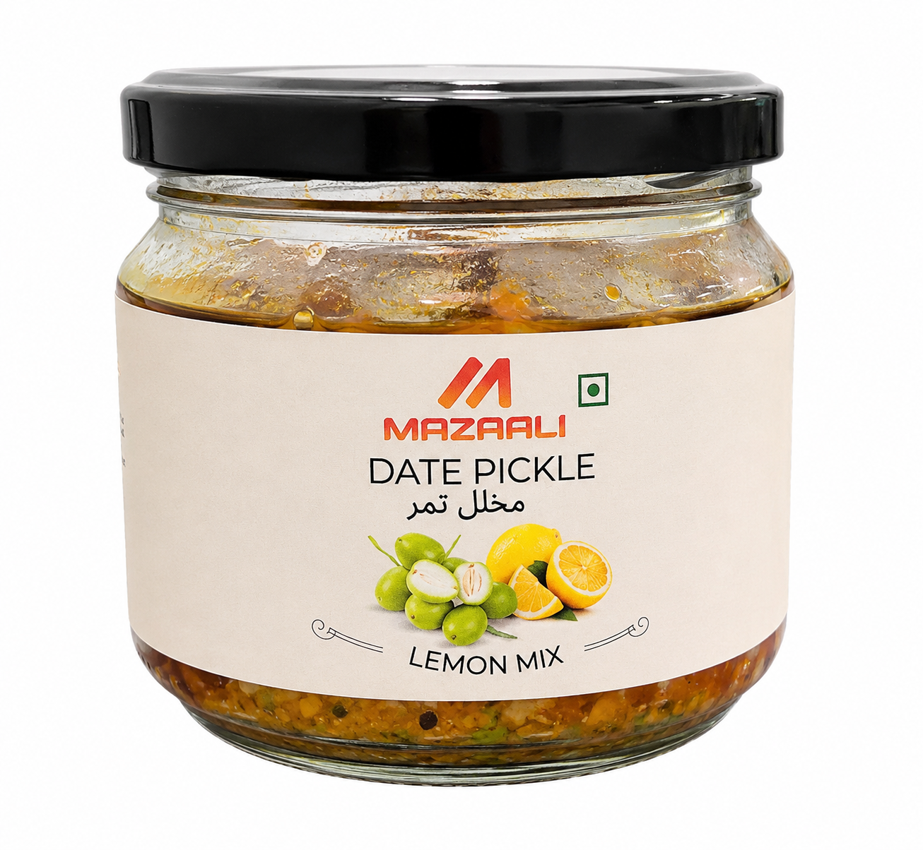 Mazaali Lemon Mix Date Pickle – 250g